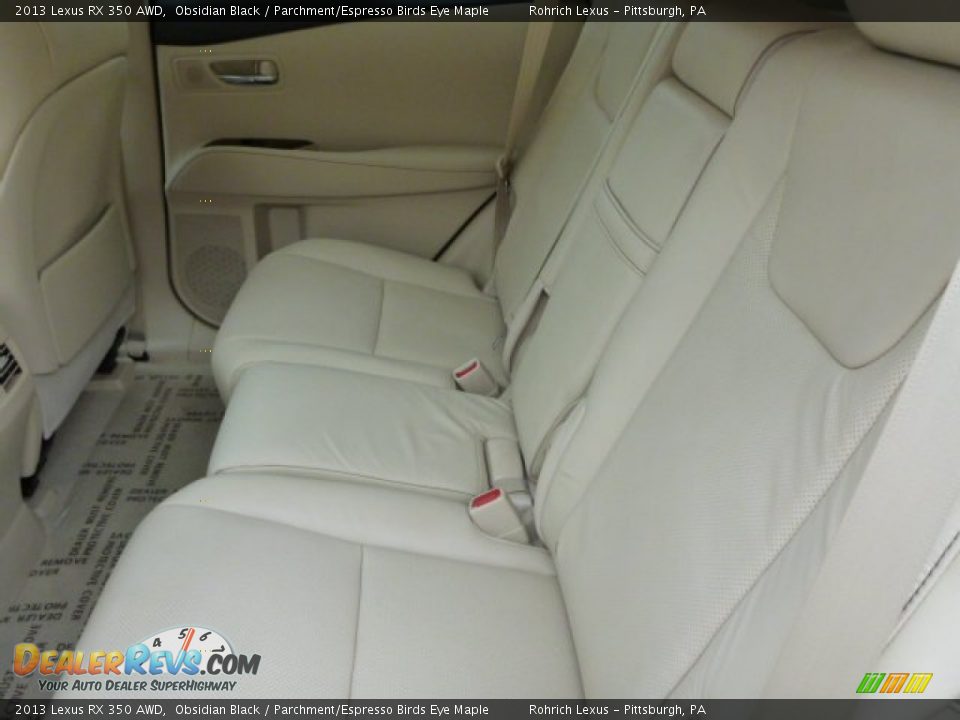 2013 Lexus RX 350 AWD Obsidian Black / Parchment/Espresso Birds Eye Maple Photo #11