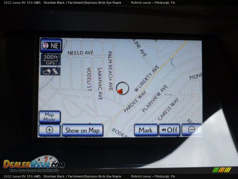 2013 Lexus RX 350 AWD Obsidian Black / Parchment/Espresso Birds Eye Maple Photo #16