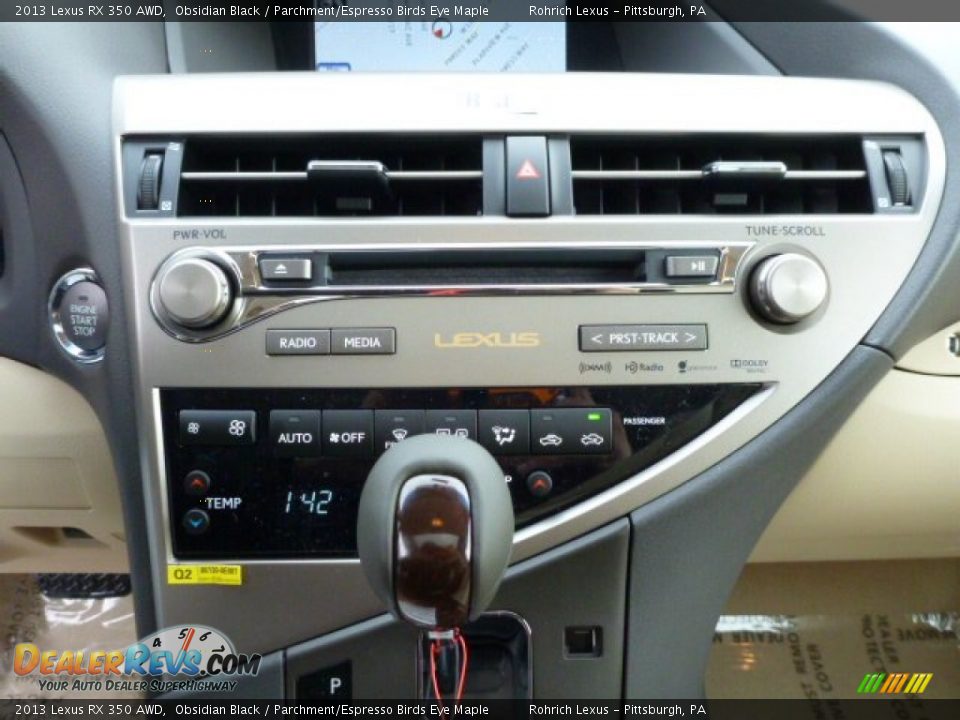 2013 Lexus RX 350 AWD Obsidian Black / Parchment/Espresso Birds Eye Maple Photo #18