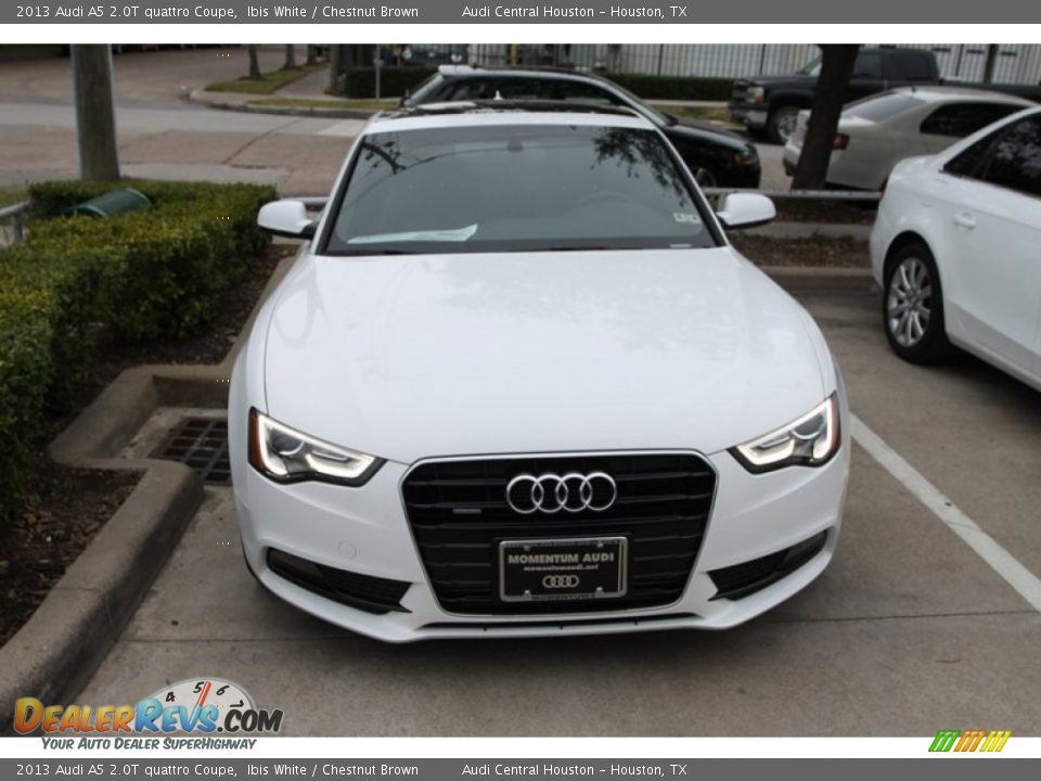 2013 Audi A5 2.0T quattro Coupe Ibis White / Chestnut Brown Photo #2