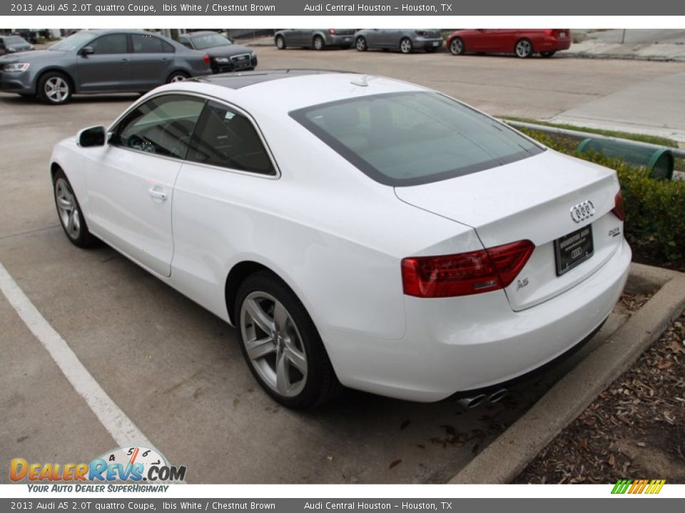 2013 Audi A5 2.0T quattro Coupe Ibis White / Chestnut Brown Photo #6