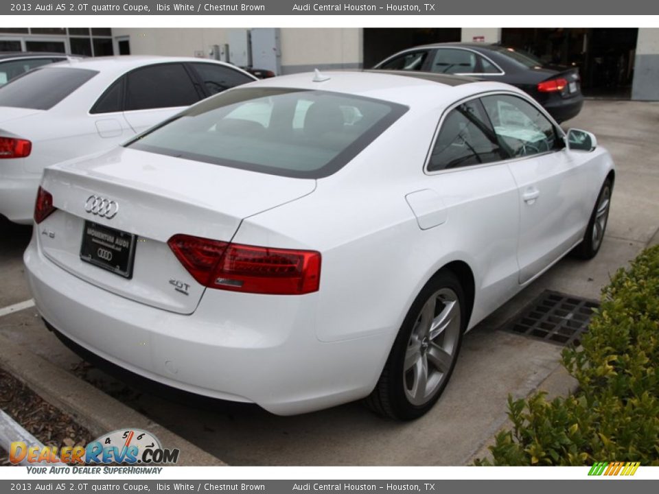 2013 Audi A5 2.0T quattro Coupe Ibis White / Chestnut Brown Photo #8