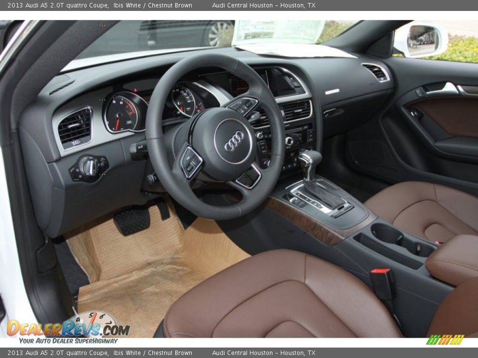 Chestnut Brown Interior 2013 Audi A5 2 0t Quattro Coupe