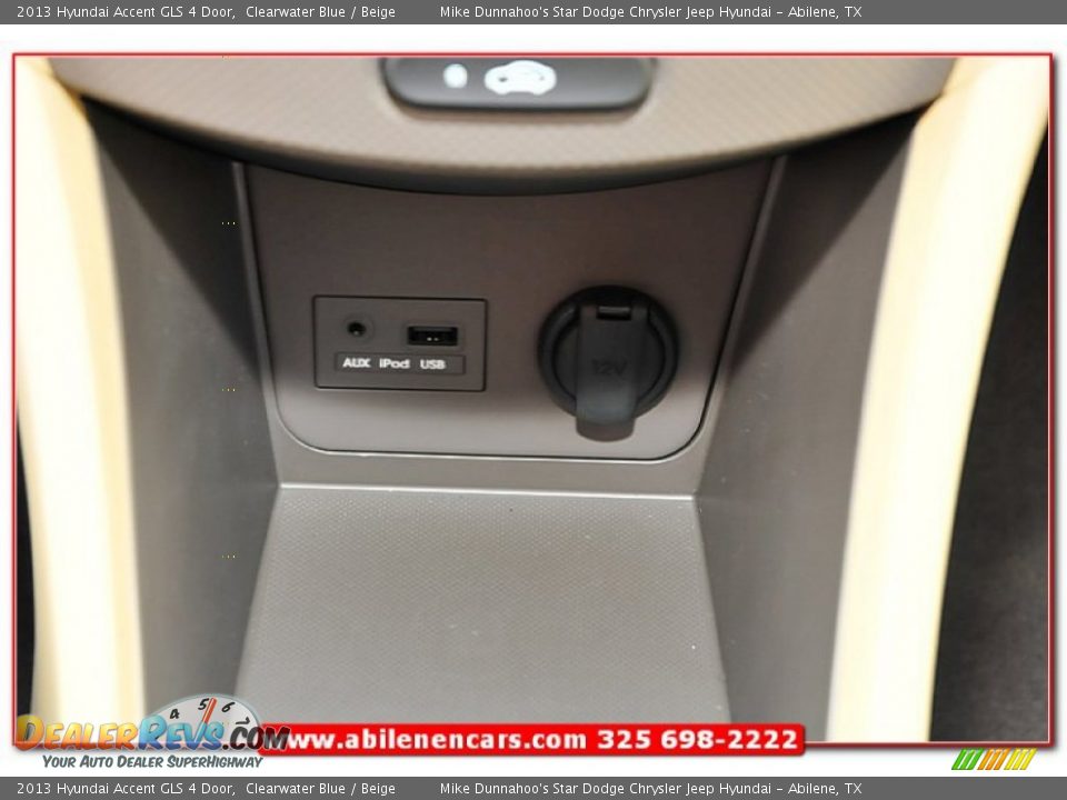 2013 Hyundai Accent GLS 4 Door Clearwater Blue / Beige Photo #29