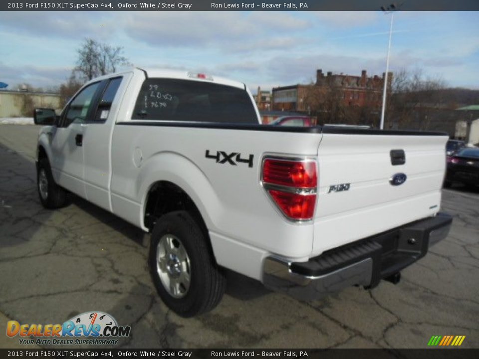 2013 Ford F150 XLT SuperCab 4x4 Oxford White / Steel Gray Photo #6