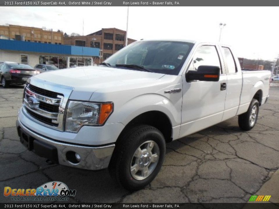 2013 Ford F150 XLT SuperCab 4x4 Oxford White / Steel Gray Photo #10