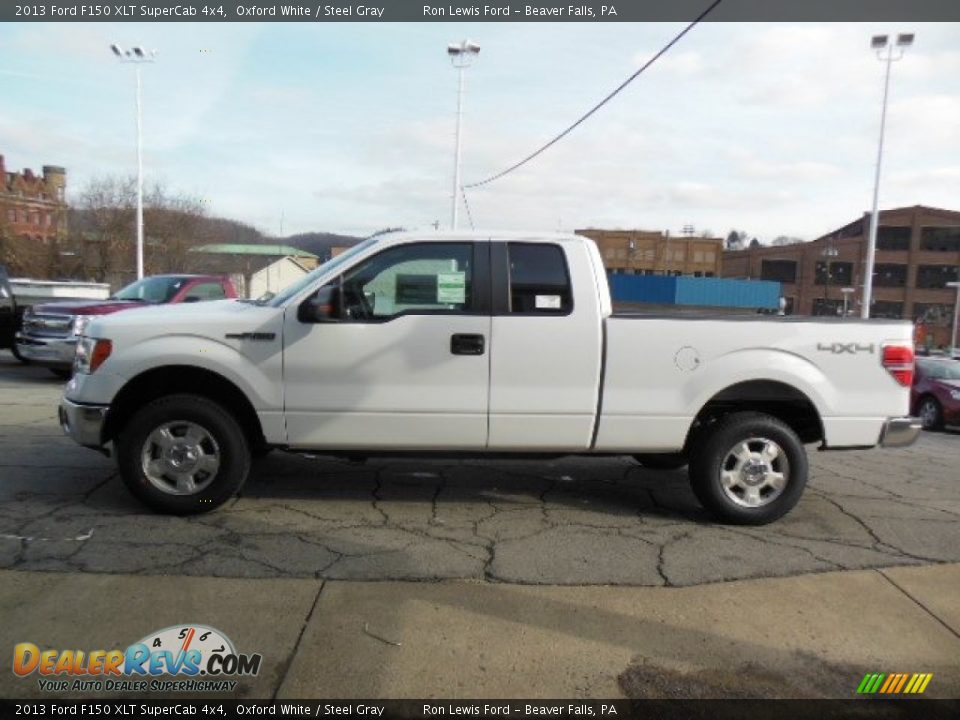 2013 Ford F150 XLT SuperCab 4x4 Oxford White / Steel Gray Photo #11