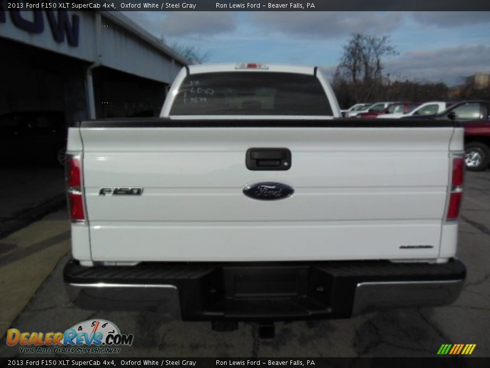 2013 Ford F150 XLT SuperCab 4x4 Oxford White / Steel Gray Photo #13