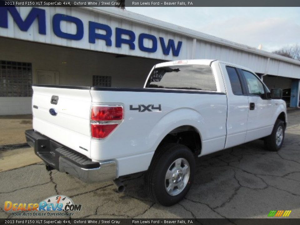 2013 Ford F150 XLT SuperCab 4x4 Oxford White / Steel Gray Photo #14