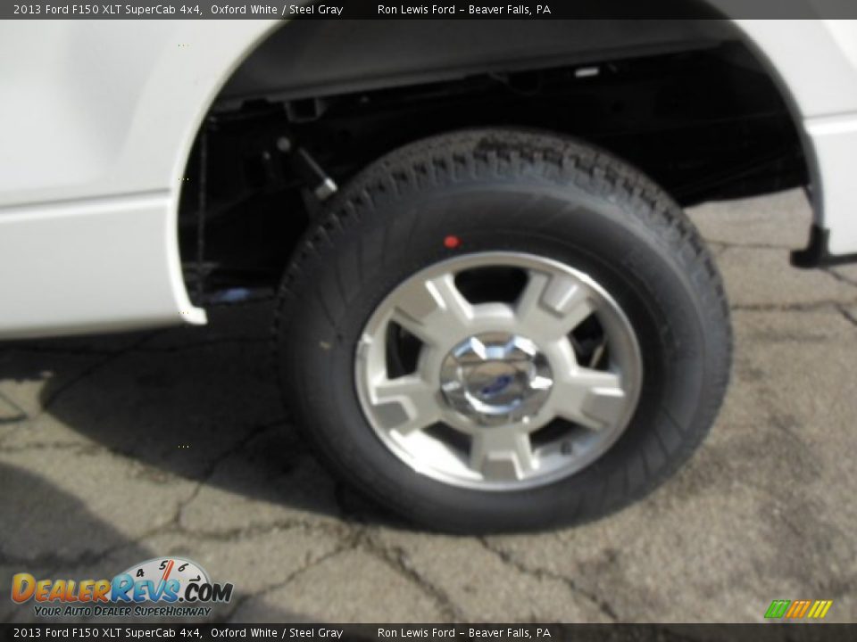2013 Ford F150 XLT SuperCab 4x4 Oxford White / Steel Gray Photo #15