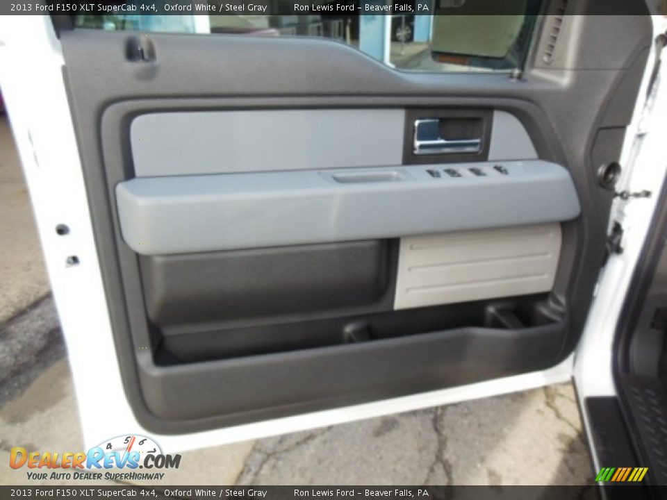 2013 Ford F150 XLT SuperCab 4x4 Oxford White / Steel Gray Photo #18