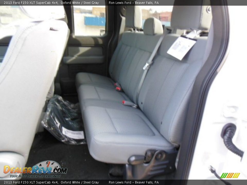 2013 Ford F150 XLT SuperCab 4x4 Oxford White / Steel Gray Photo #19