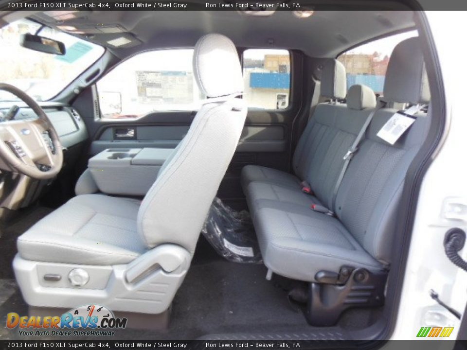 2013 Ford F150 XLT SuperCab 4x4 Oxford White / Steel Gray Photo #20