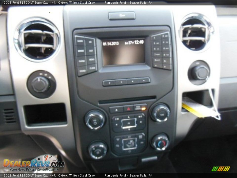 2013 Ford F150 XLT SuperCab 4x4 Oxford White / Steel Gray Photo #22