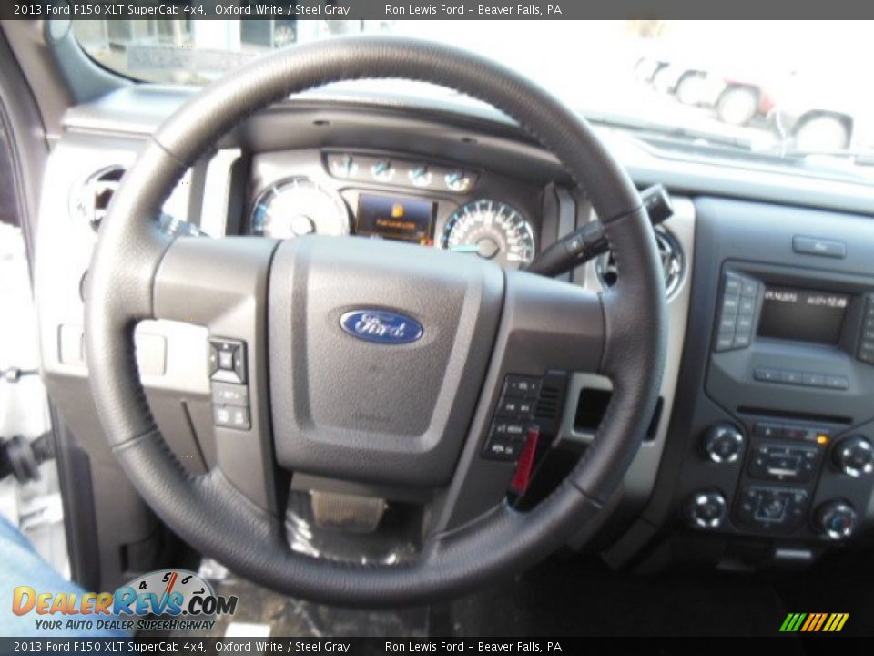 2013 Ford F150 XLT SuperCab 4x4 Oxford White / Steel Gray Photo #24