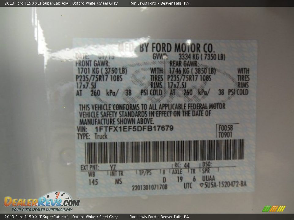 2013 Ford F150 XLT SuperCab 4x4 Oxford White / Steel Gray Photo #26