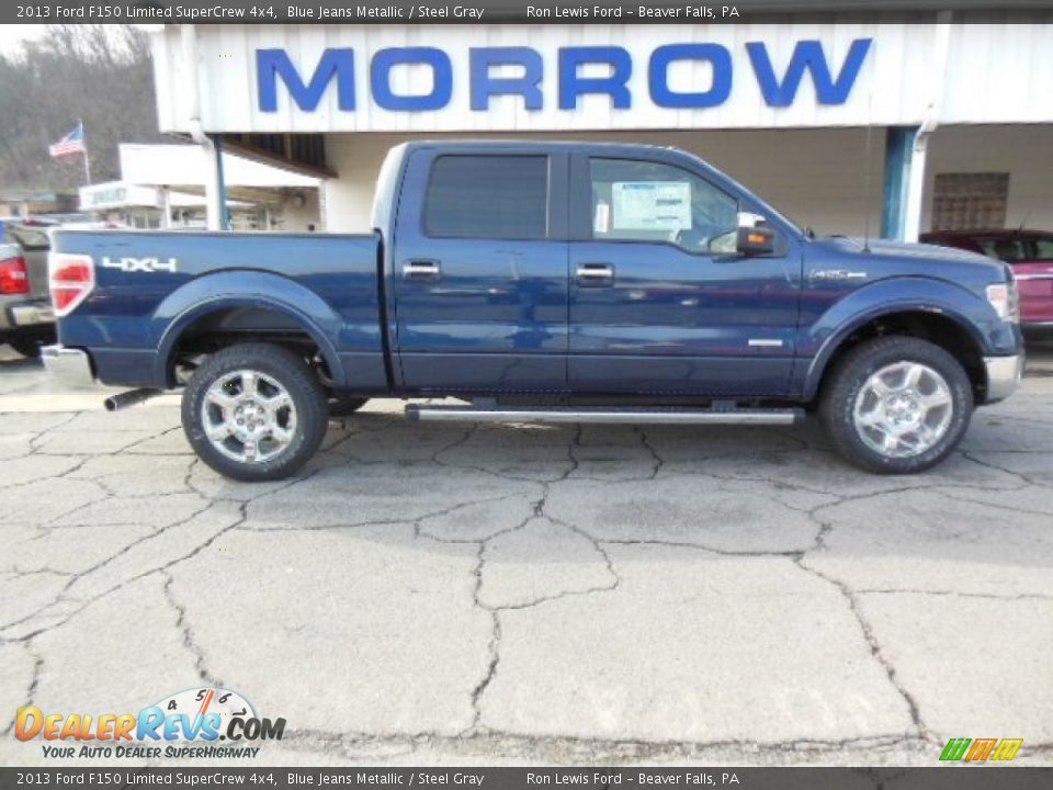 2013 Ford F150 Limited SuperCrew 4x4 Blue Jeans Metallic / Steel Gray Photo #1