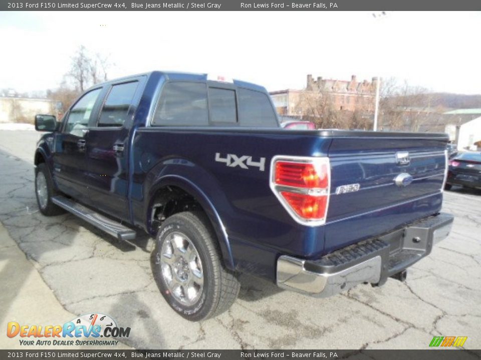 2013 Ford F150 Limited SuperCrew 4x4 Blue Jeans Metallic / Steel Gray Photo #6