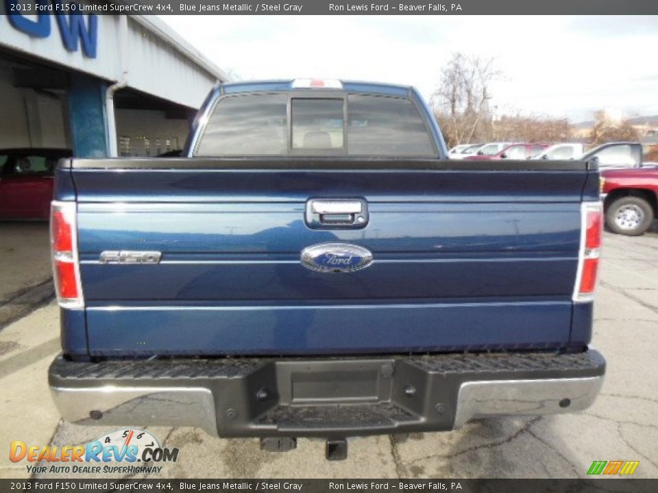 2013 Ford F150 Limited SuperCrew 4x4 Blue Jeans Metallic / Steel Gray Photo #7