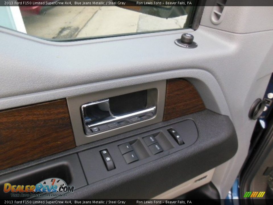 2013 Ford F150 Limited SuperCrew 4x4 Blue Jeans Metallic / Steel Gray Photo #15
