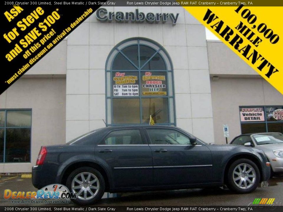 2008 Chrysler 300 Limited Steel Blue Metallic / Dark Slate Gray Photo #1