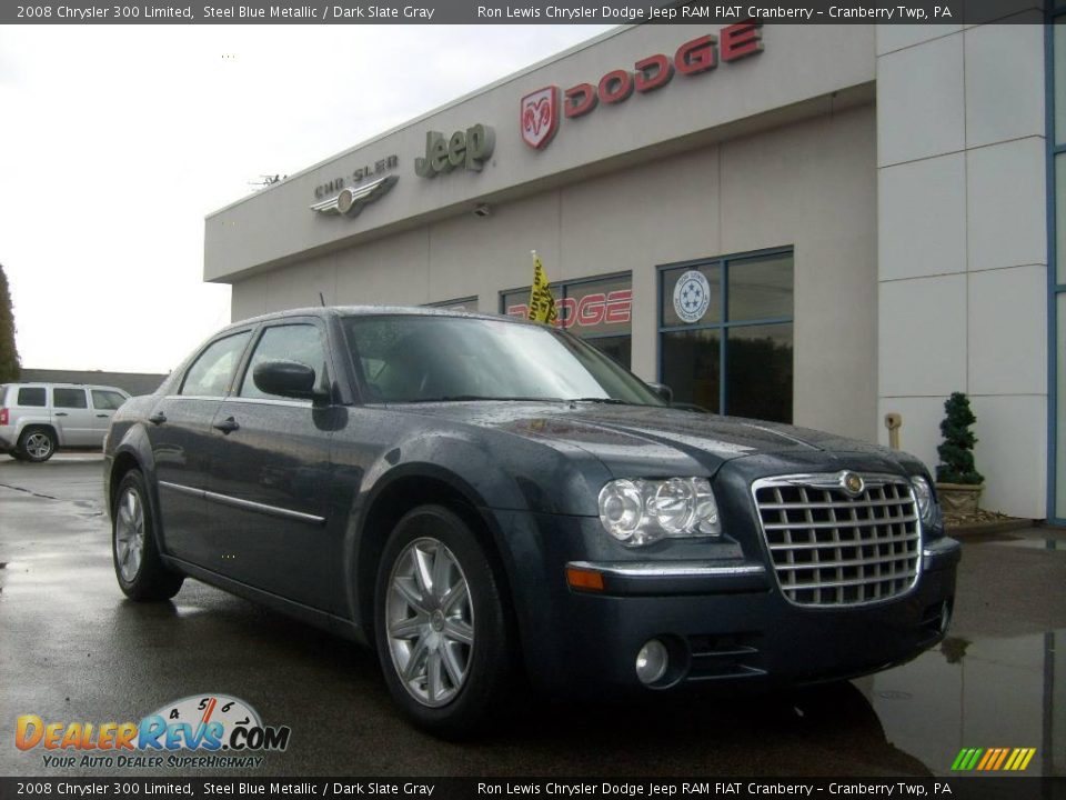 2008 Chrysler 300 Limited Steel Blue Metallic / Dark Slate Gray Photo #4