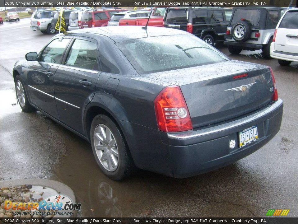 2008 Chrysler 300 Limited Steel Blue Metallic / Dark Slate Gray Photo #5