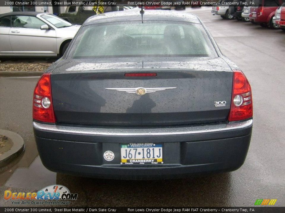 2008 Chrysler 300 Limited Steel Blue Metallic / Dark Slate Gray Photo #6