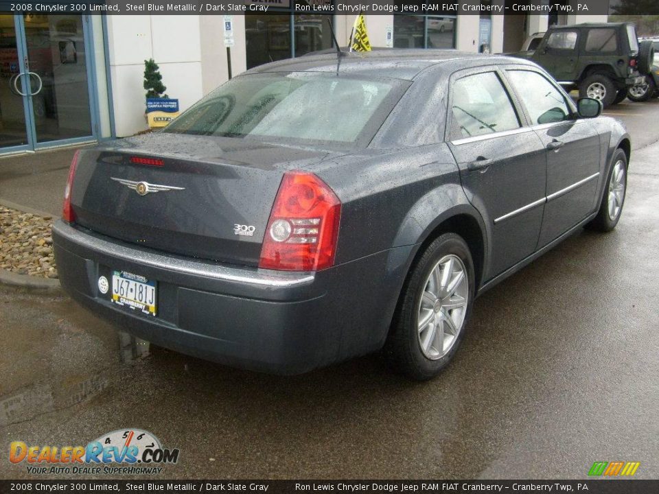 2008 Chrysler 300 Limited Steel Blue Metallic / Dark Slate Gray Photo #7