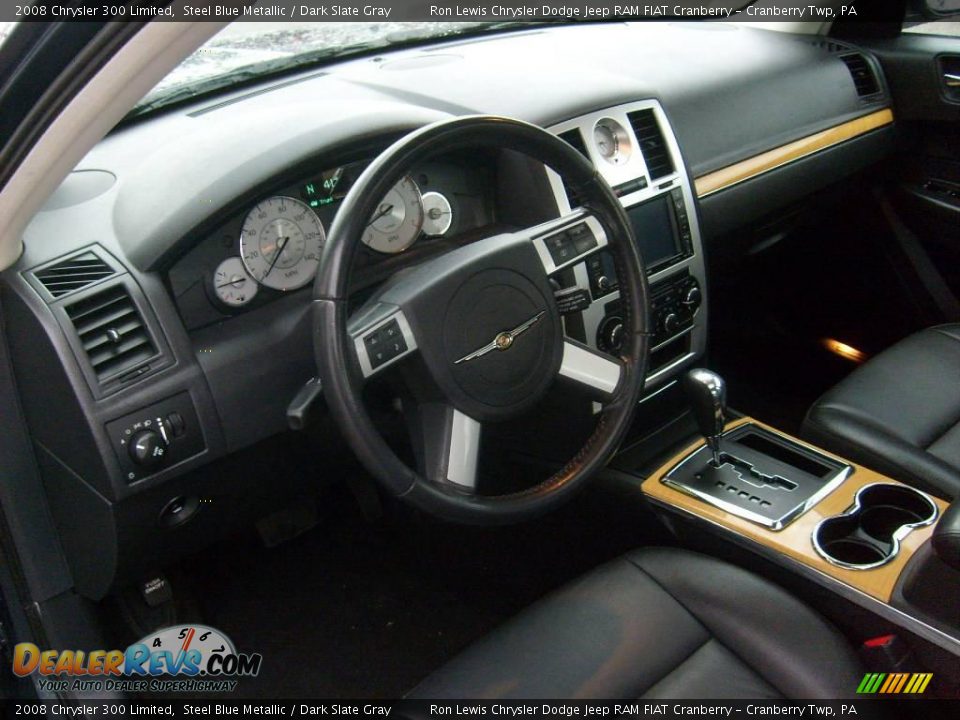 2008 Chrysler 300 Limited Steel Blue Metallic / Dark Slate Gray Photo #12