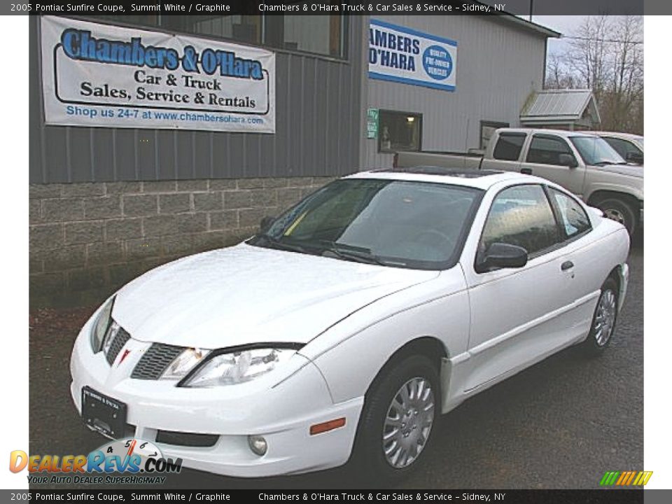 2005 Pontiac Sunfire Coupe Summit White / Graphite Photo #1