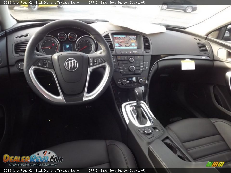 Ebony Interior - 2013 Buick Regal GS Photo #9