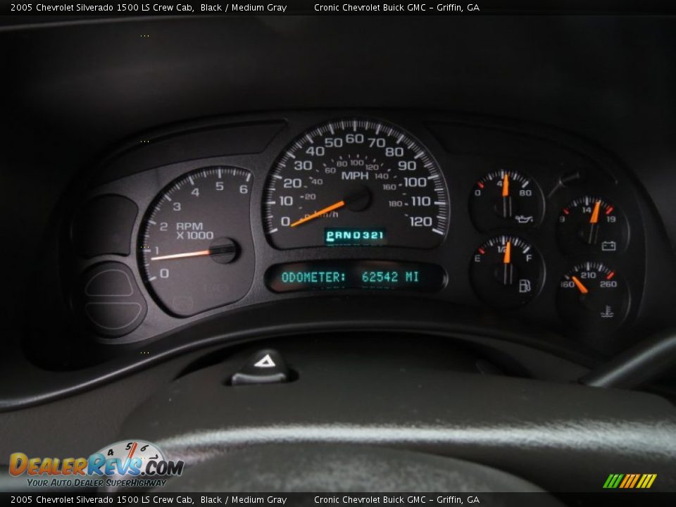 2005 Chevrolet Silverado 1500 LS Crew Cab Black / Medium Gray Photo #21