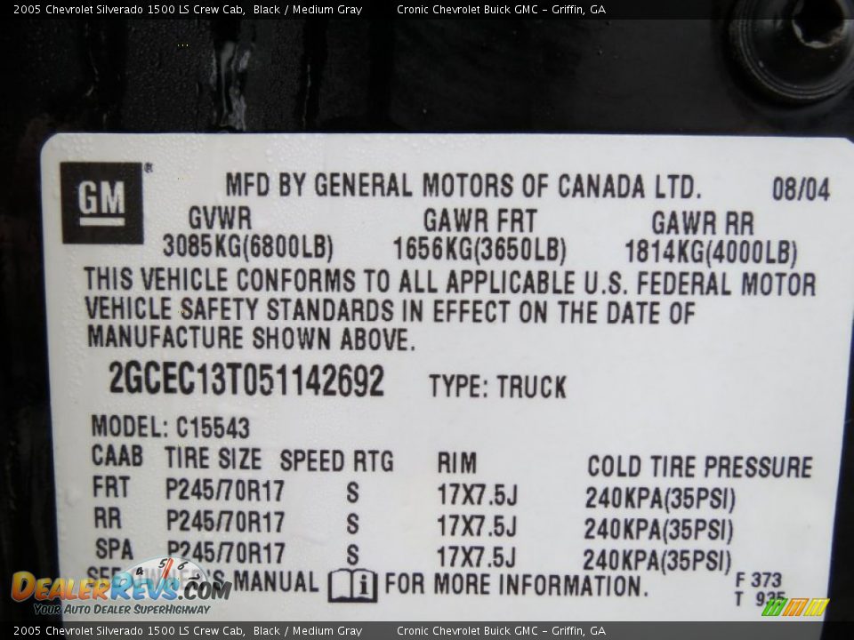 2005 Chevrolet Silverado 1500 LS Crew Cab Black / Medium Gray Photo #26