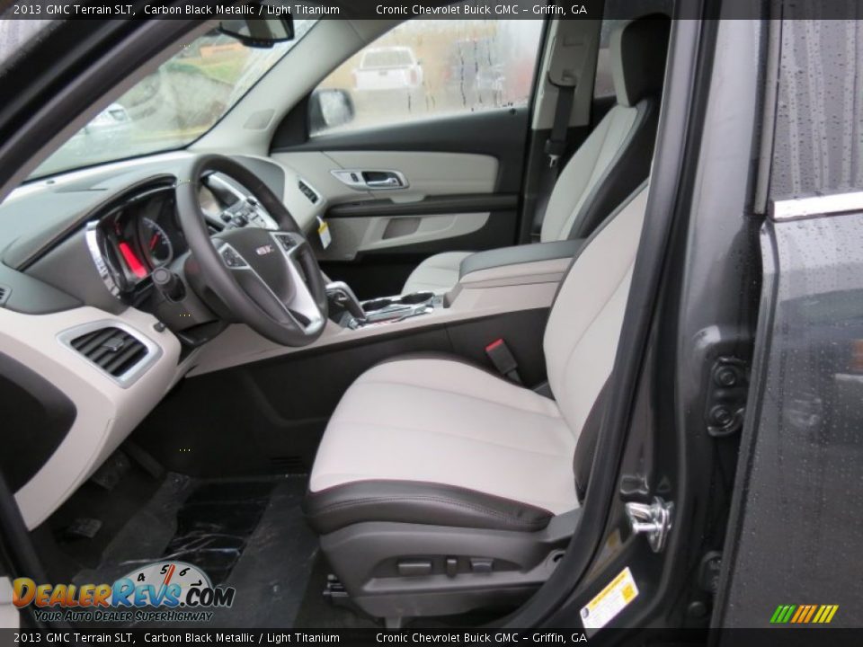 Light Titanium Interior - 2013 GMC Terrain SLT Photo #9