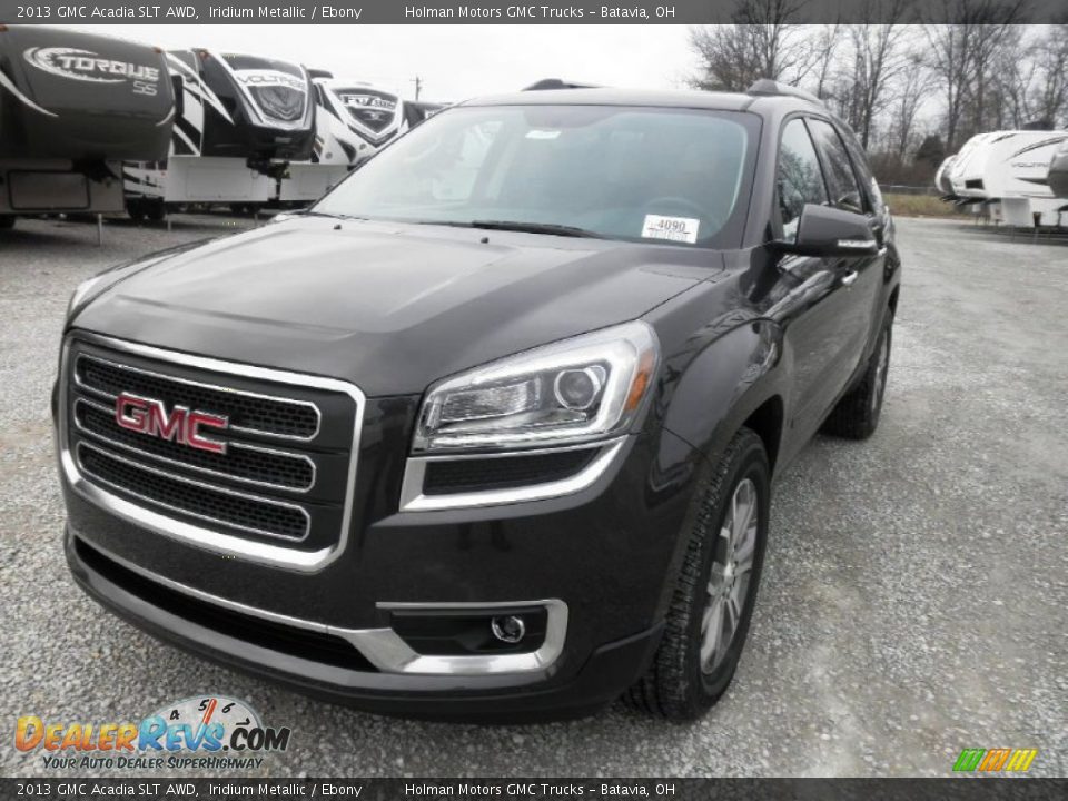 2013 GMC Acadia SLT AWD Iridium Metallic / Ebony Photo #3