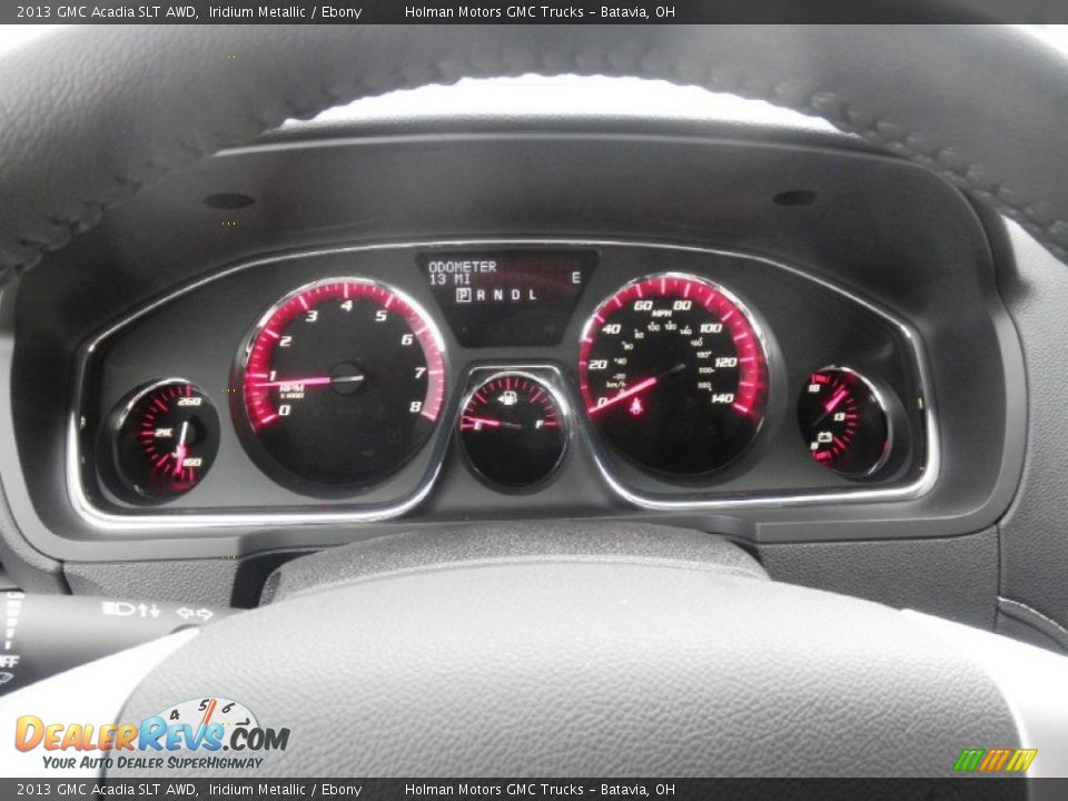 2013 GMC Acadia SLT AWD Iridium Metallic / Ebony Photo #15