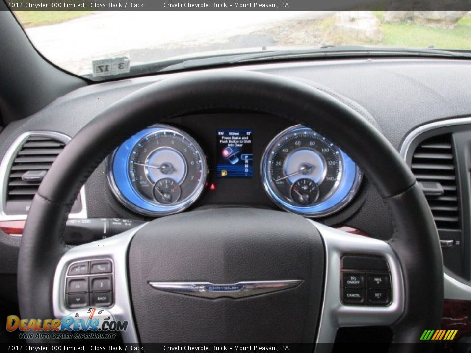 2012 Chrysler 300 Limited Gloss Black / Black Photo #25