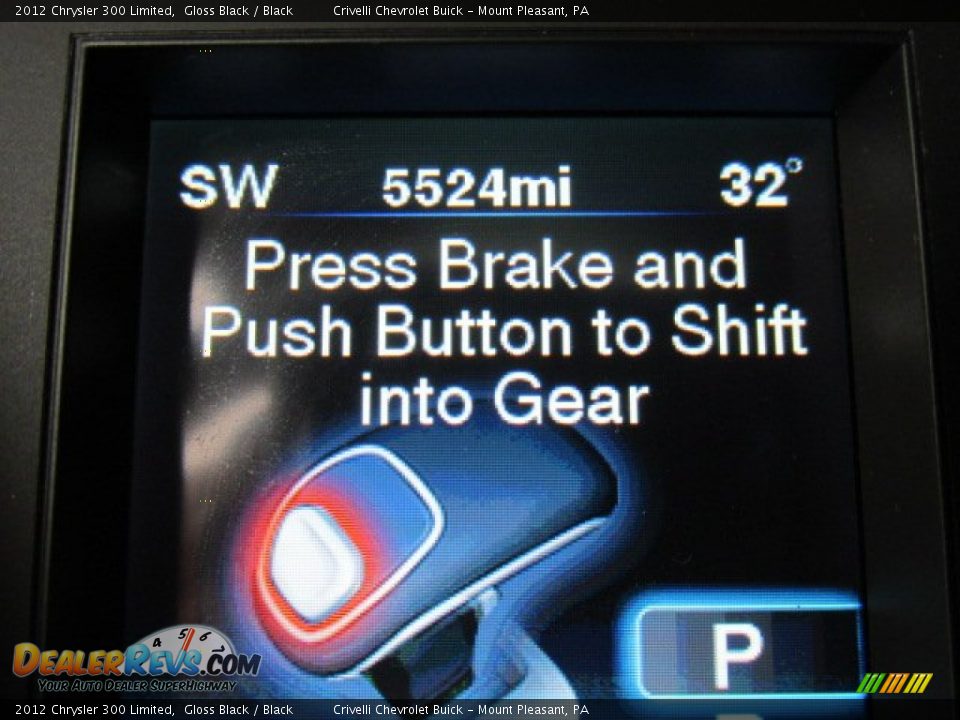 2012 Chrysler 300 Limited Gloss Black / Black Photo #35