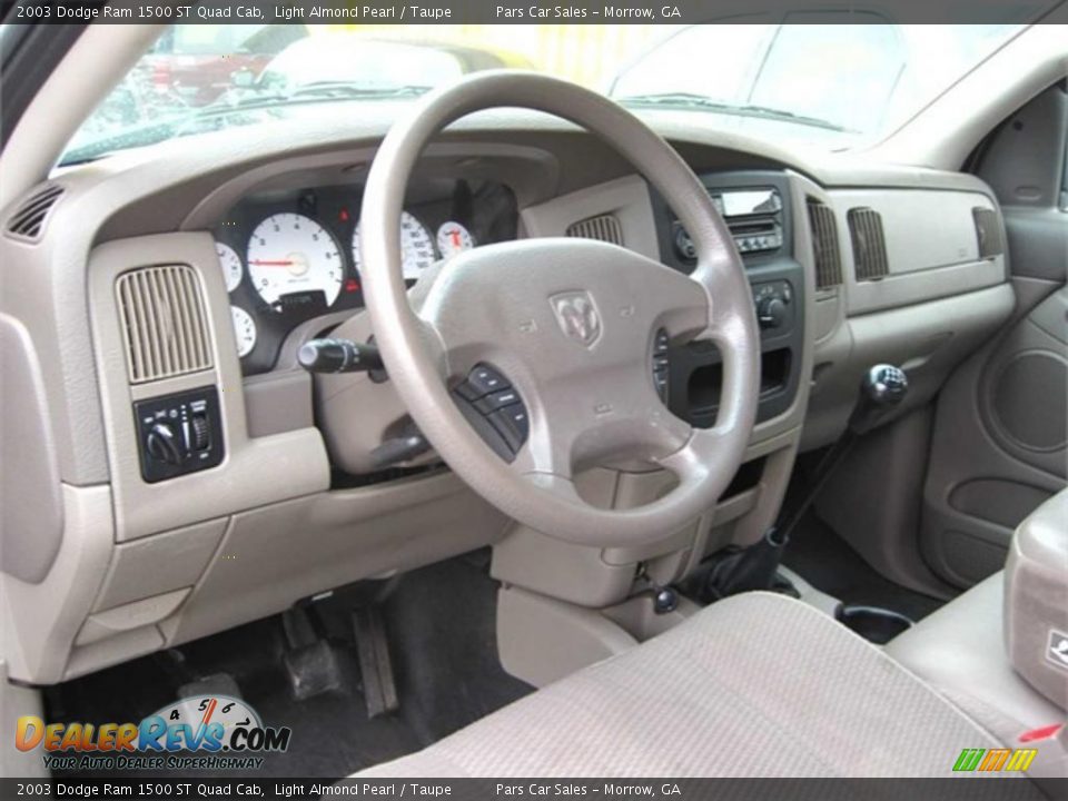 Taupe Interior - 2003 Dodge Ram 1500 ST Quad Cab Photo #3
