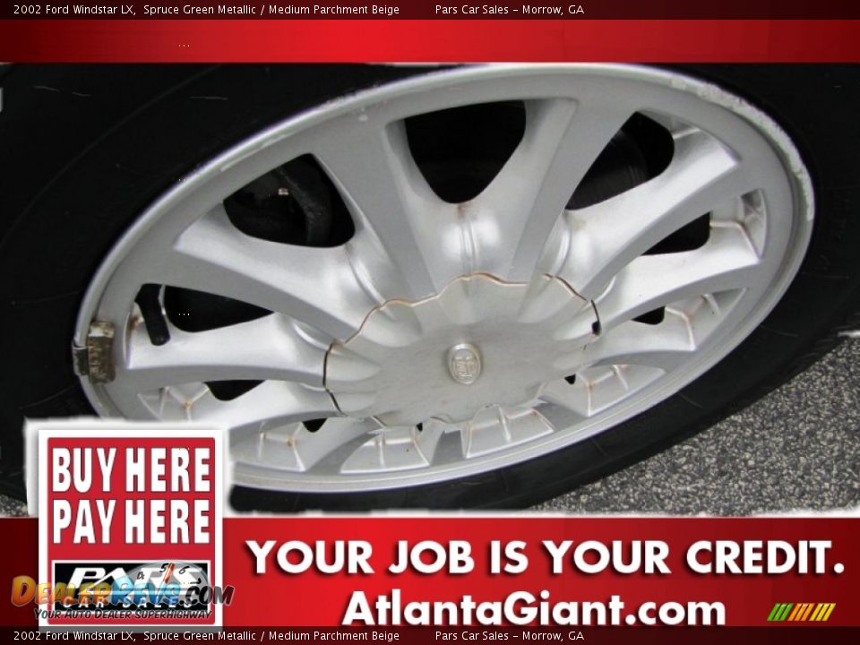 2002 Ford Windstar LX Spruce Green Metallic / Medium Parchment Beige Photo #5