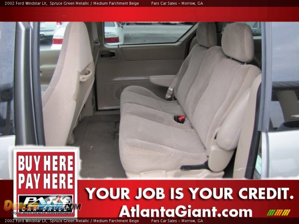 2002 Ford Windstar LX Spruce Green Metallic / Medium Parchment Beige Photo #7