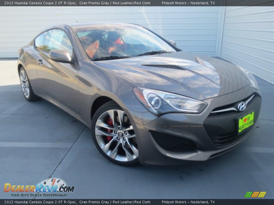 2013 Hyundai Genesis Coupe 2.0T R-Spec Gran Premio Gray / Red Leather/Red Cloth Photo #1