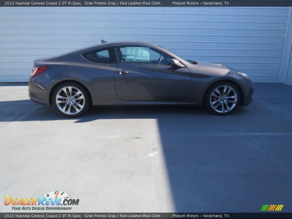 2013 Hyundai Genesis Coupe 2.0T R-Spec Gran Premio Gray / Red Leather/Red Cloth Photo #2