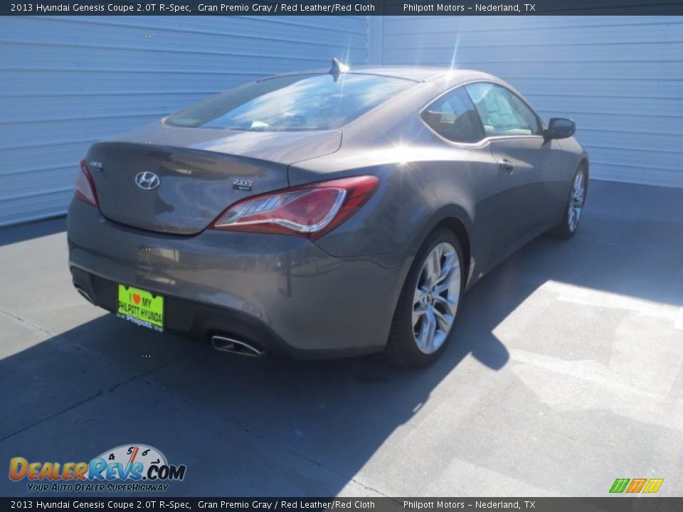 2013 Hyundai Genesis Coupe 2.0T R-Spec Gran Premio Gray / Red Leather/Red Cloth Photo #3