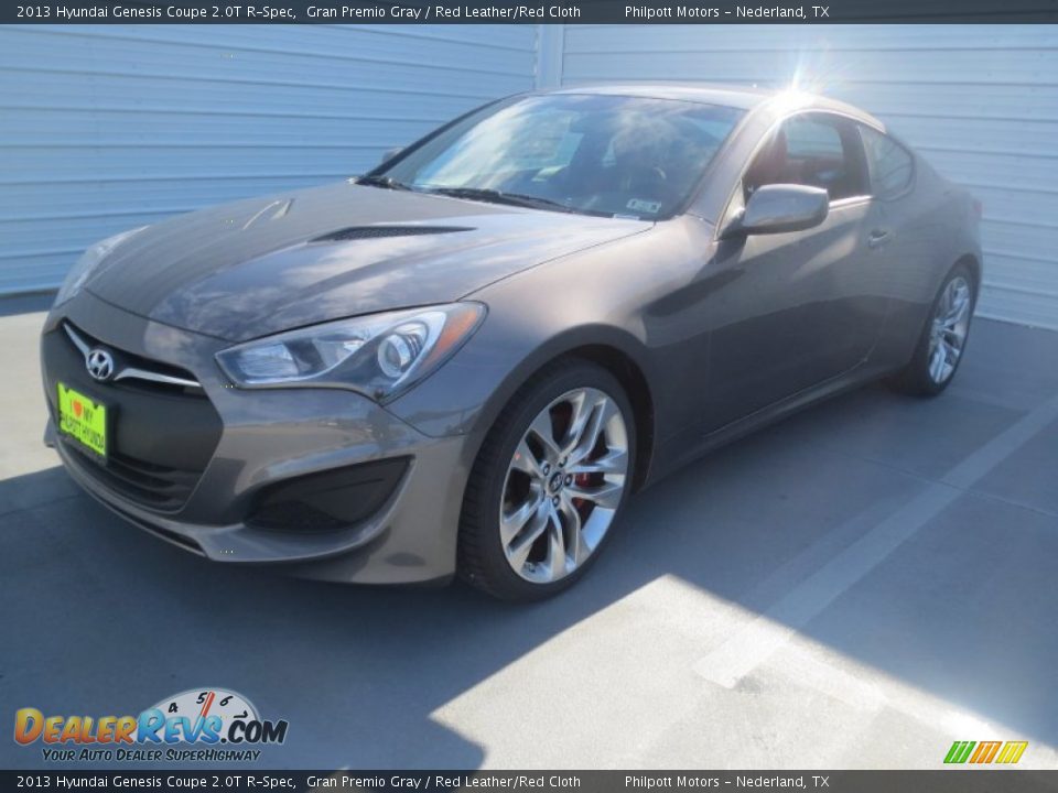2013 Hyundai Genesis Coupe 2.0T R-Spec Gran Premio Gray / Red Leather/Red Cloth Photo #6