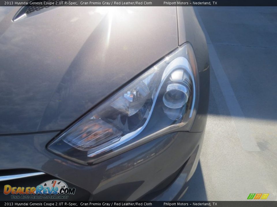 2013 Hyundai Genesis Coupe 2.0T R-Spec Gran Premio Gray / Red Leather/Red Cloth Photo #8