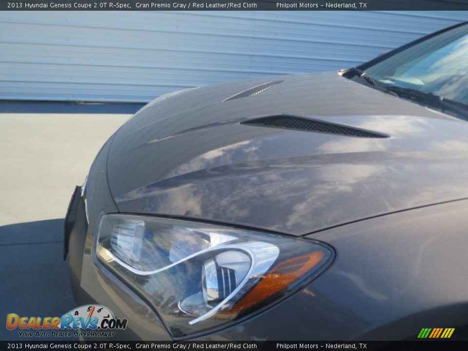2013 Hyundai Genesis Coupe 2.0T R-Spec Gran Premio Gray / Red Leather/Red Cloth Photo #9