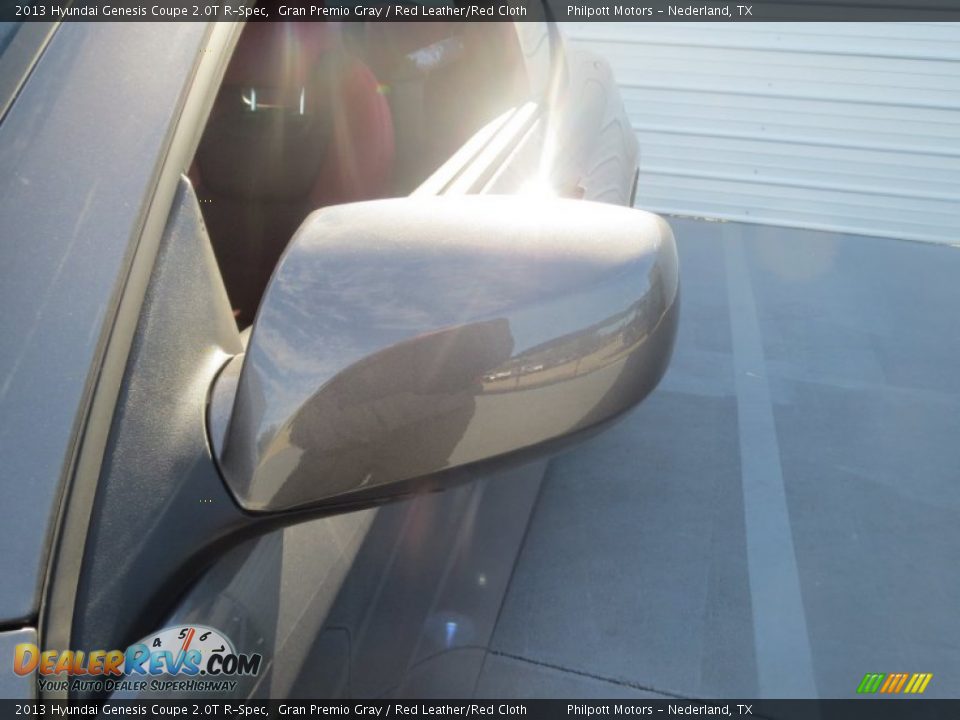 2013 Hyundai Genesis Coupe 2.0T R-Spec Gran Premio Gray / Red Leather/Red Cloth Photo #11