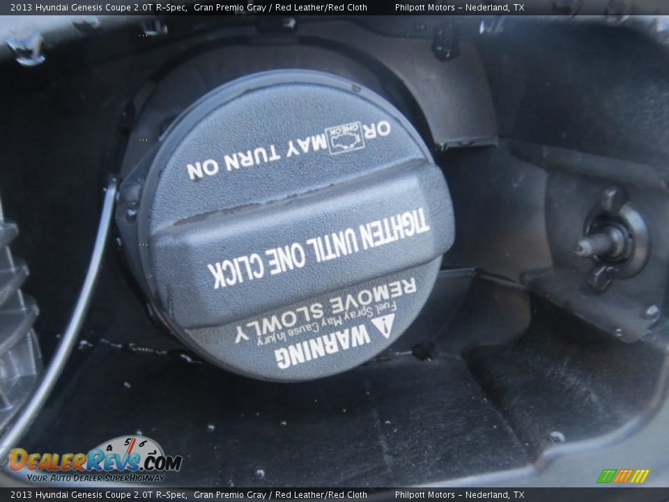 2013 Hyundai Genesis Coupe 2.0T R-Spec Gran Premio Gray / Red Leather/Red Cloth Photo #12